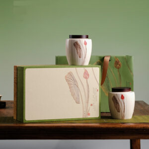 HỘP QUÀ TẶNG KÈM HŨ SỨ VẼ SEN